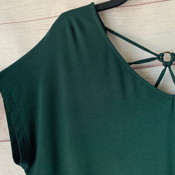 Papermoon Dark Green Blouse Ampton Back Detail Size XLP - Picture 12 of 14